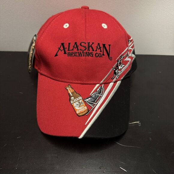 Alaskan Brewing Co. Baseball Cap Embroidered‎ Beer Sled Dog Hat - Picture 1 of 5
